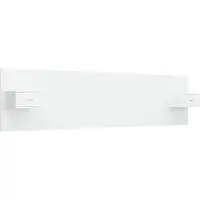 vidaXL Tête de lit avec chevets Blanc Bois composite