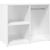vidaXL Étagère pour coiffeuse Blanc brillant 80x40x65 cm Bois composite