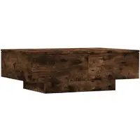 vidaXL Table basse chêne fumé 90x60x31 cm bois composite