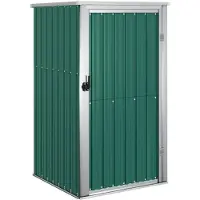 vidaXL Abri de jardin 88x89x161 cm galvanisé Stahlgrün