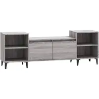vidaXL Armoire TV Gris Sonoma 160x35x55 cm Bois composite