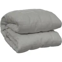 vidaXL Couverture lestée Gris 137x200 cm 10 kg Tissu