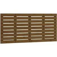 vidaXL Tête de lit murale brun miel 156x3x63 cm Pin massif