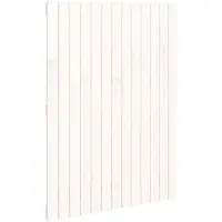 vidaXL Tête de lit murale blanche 82,5x3x110 cm pin massif