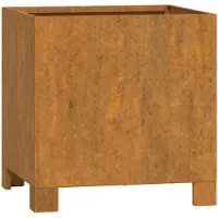 vidaXL Jardinière avec pieds Rouillé 32x30x33 cm Acier corten