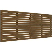 vidaXL Tête de lit murale marron miel 156x3x91,5 cm Pin massif