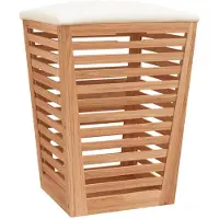 vidaXL Tabouret de salle de bain 40,5x40,5x56 cm Bois massif de noyer