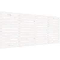 vidaXL Tête de lit murale blanche 166x3x91,5 cm Pin massif