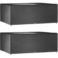 vidaXL Housses de salon de jardin 2 pcs 16 œillets rectangulaire