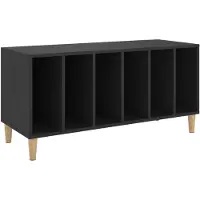 vidaXL Armoire à panneaux noir 100x38x48 cm Bois composite