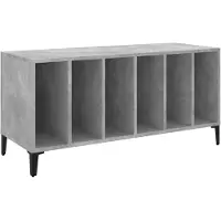 vidaXL Armoire à panneaux gris béton 100x38x48 cm Bois composite