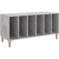 vidaXL Armoire à panneaux gris béton 100x38x48 cm Bois composite