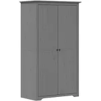 vidaXL Armoire BODO Gris 99x53,5x173 cm Pin massif