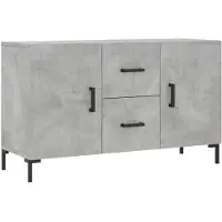 vidaXL Sideboard gris béton 100x36x60 cm Bois composite