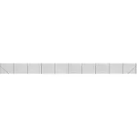 vidaXL Clôture grillagée avec bride au sol Anthracite 1,4x25 m