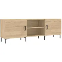 vidaXL Armoire TV Chêne Sonoma 150x30x50 cm Bois composite
