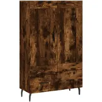 vidaXL Highboard chêne fumé 69,5x31x115 cm Bois composite