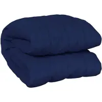 vidaXL Couverture lestée Bleu 220x240 cm 15 kg Tissu