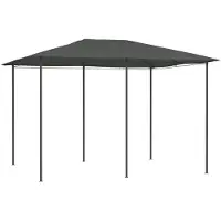 vidaXL gazebo 3x4x2,6 m anthracite 160 g/m²