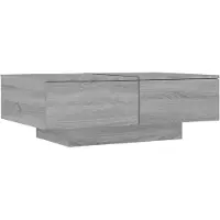 vidaXL Table basse Gris Sonoma 90x60x31 cm Bois composite
