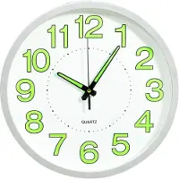 vidaXL Horloge murale lumineuse blanc 30 cm