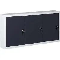 Super Merchant Armoire à outils murale Style Industriel Métal Gris et noir