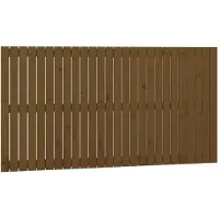 vidaXL Tête de lit murale brun miel 166x3x90 cm Pin massif
