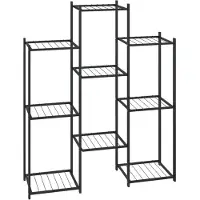vidaXL Jardinière 83x25x100 cm Noir Fer