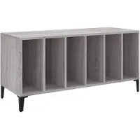 vidaXL Armoire à plateaux Gris Sonoma 100x38x48 cm Bois composite