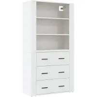 vidaXL Highboard Blanc Bois d'ingénierie