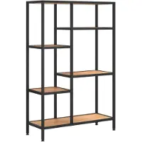 vidaXL Étagère à livres 80x30x120 cm Acier et bois d'ingénierie