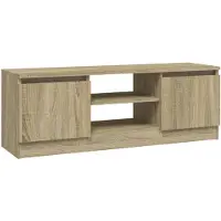 vidaXL Armoire TV avec porte Chêne Sonoma 102x30x36 cm