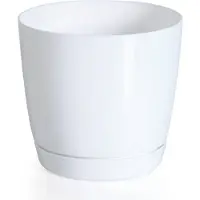 Prosperplast Prosper Plast Duop280-S449 28 X 26,2 Cm " Coubi " Pot De Fleurs ? Blanc