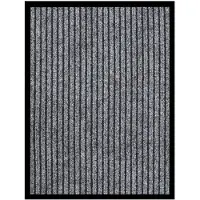 vidaXL Paillasson rayé Gris 40x60 cm