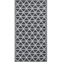 vidaXL Tapis d'extérieur ARAKIL Noir 190x290 cm PP