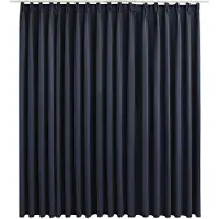 vidaXL Rideau occultant avec crochets Anthracite 290x245 cm