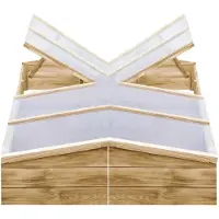 vidaXL Serres 2 pcs. Bois de pin imprégné 200x50x35 cm