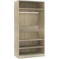 vidaXL Garde-robe Chêne sonoma 100x50x200 cm Bois d'ingénierie