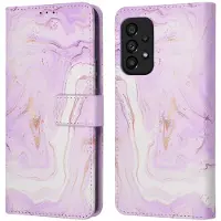 IMoshion Étui de télephone portefeuille Design Samsung Galaxy A53 - Purple Marble