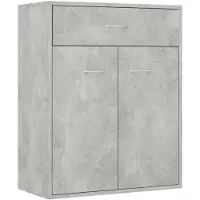 vidaXL Sideboard gris béton 60x30x75 cm Bois composite