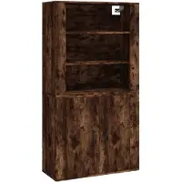 vidaXL Highboard chêne fumé bois composite