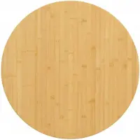 vidaXL Dessus de table Ø90x2,5 cm bambou