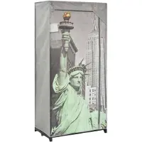 vidaXL Garde-robe New York 75x45x160 cm Tissu