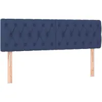 vidaXL Têtes de lit 2 pcs. Bleu 80x7x78/88 cm Tissu