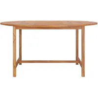 vidaXL Table de jardin 150x76 cm bois massif teck
