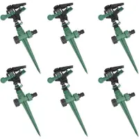 vidaXL Arroseur à impulsions Arroseur Sprinkler Arroseur à impulsions 6 pièces