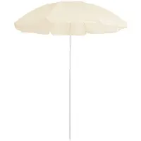 vidaXL Parasol avec mât en acier couleur sable 180 cm