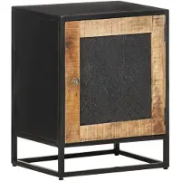vidaXL Table de chevet 40x30x50 cm Bois de manguier brut