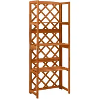 vidaXL Treillis avec étagères 55x30x140 cm Bois de sapin massif