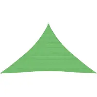 vidaXL Voile d'ombrage 160 g/m² Vert clair 5x5x6 m PEHD